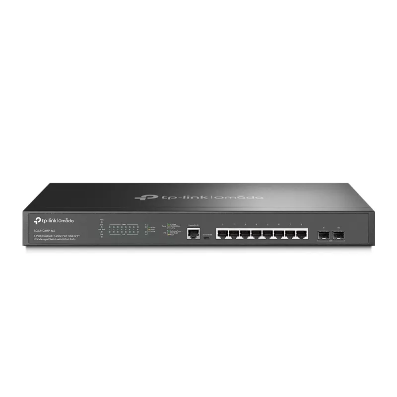 TP-Link Omada SG3210XHP-M2 8-portový 2,5G PoE+ managed switch s 2x 10G SFP+ SG3210XHP-M2(UN)
