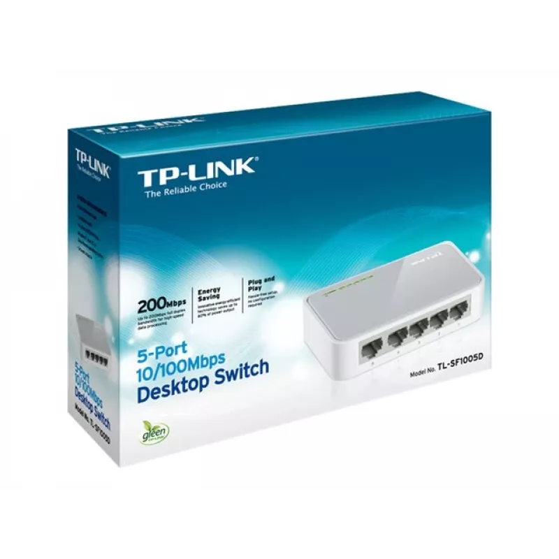 TP-LINK TL-SF1005D 5-portový Fast Ethernet desktopový switch