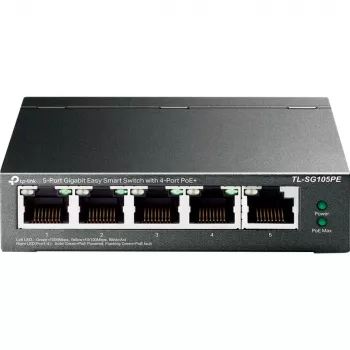 TP-Link TL-SG105PE Easy Smart Gigabit switch so 4-portovým PoE+