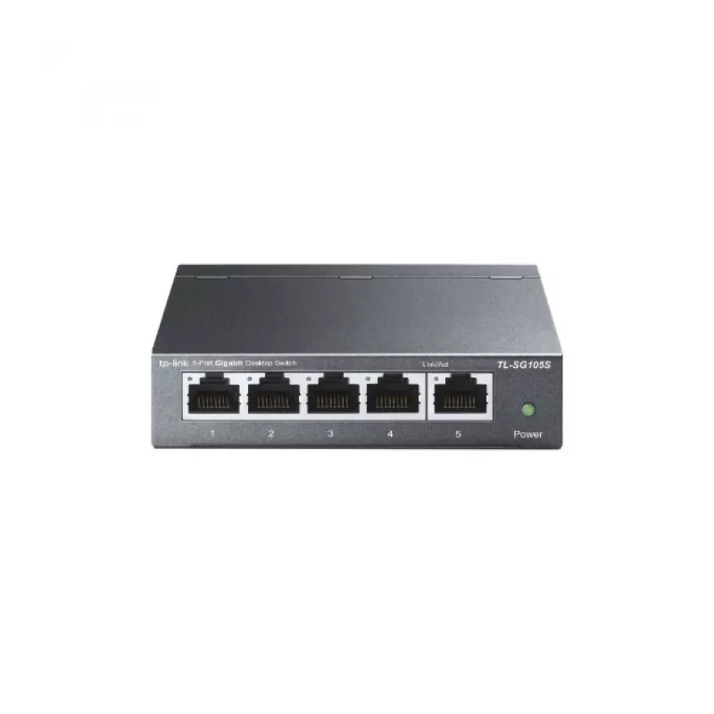 TP-Link TL-SG105S 5-portový Gigabit Desktop Switch, kovové puzdro, v5.0