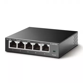 TP-Link TL-SG105S 5-portový Gigabit Desktop Switch, kovové puzdro, v5.0
