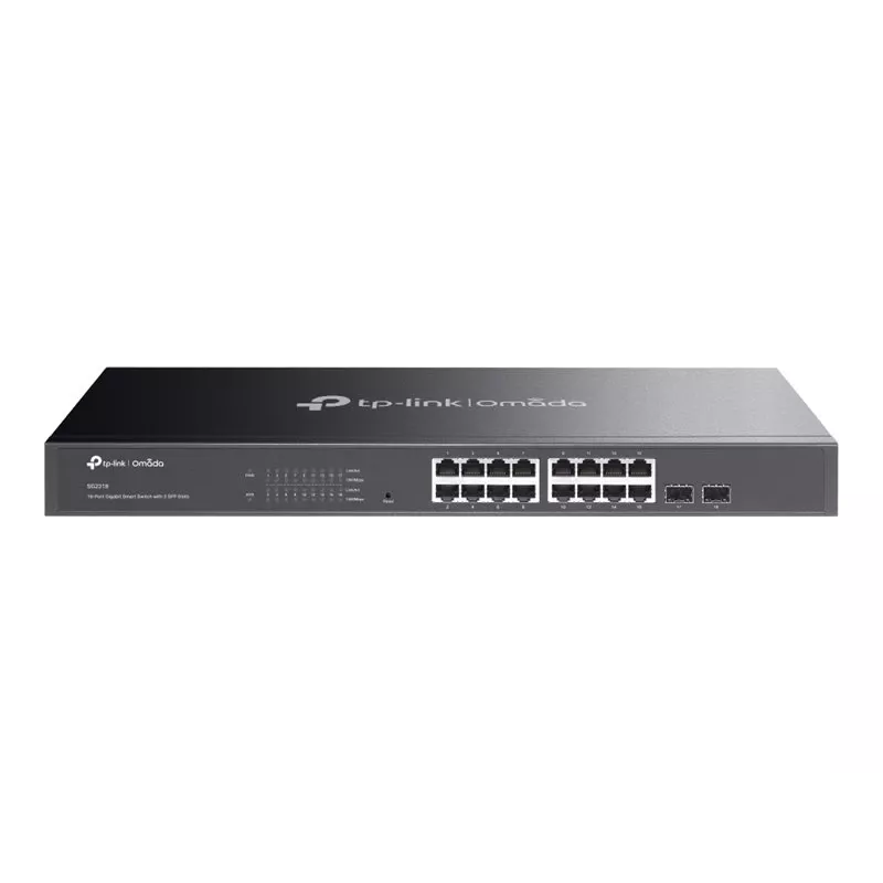 TP-LINK TL-SG2218 16-port Gigabit L2+ Managed switch s 2 SFP slotmi, 150W PoE+