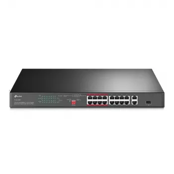 TP-Link TL-SL1218P 18-portový Fast Ethernet PoE+ switch s 2 Gigabit a 1 SFP