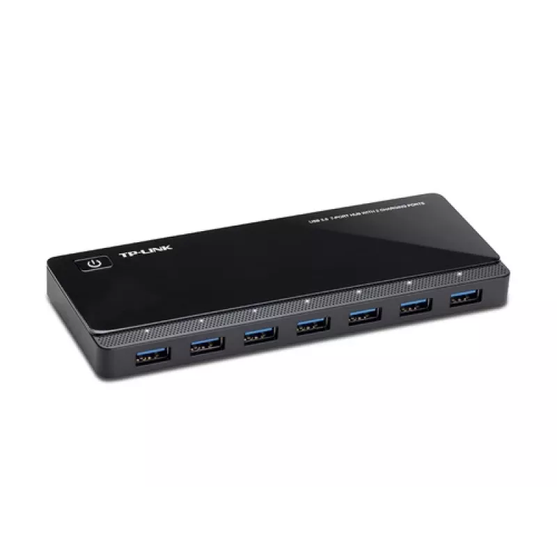 TP-LINK UH720 7-portový USB 3.0 hub s 2 Smart Charging portami - čierny