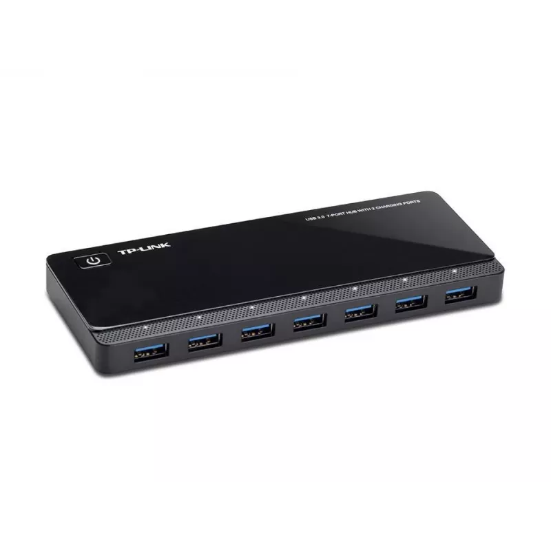 TP-LINK UH720 7-portový USB 3.0 hub s 2 Smart Charging portami - čierny