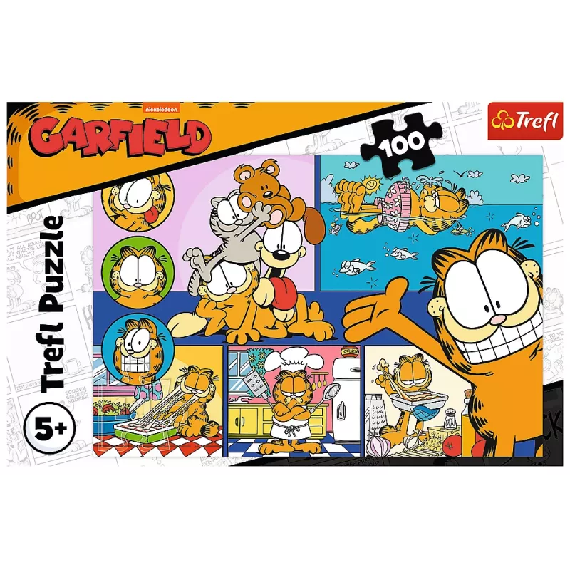 TREFL Puzzle 100 – Lenivý Garfield
