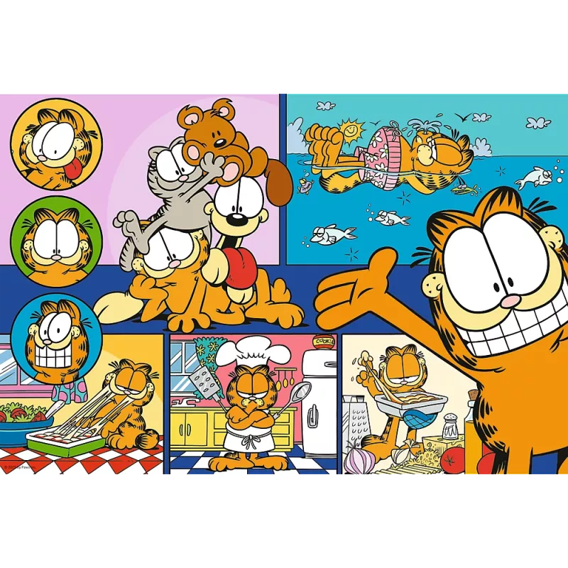 TREFL Puzzle 100 – Lenivý Garfield