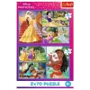 TREFL Puzzle - 2x70 - Rozprávkové dni - Disney Princess 34440