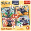 TREFL PUZZLE 4 v 1 – Havajská dovolenka – Disney Stitch Trefl 34666
