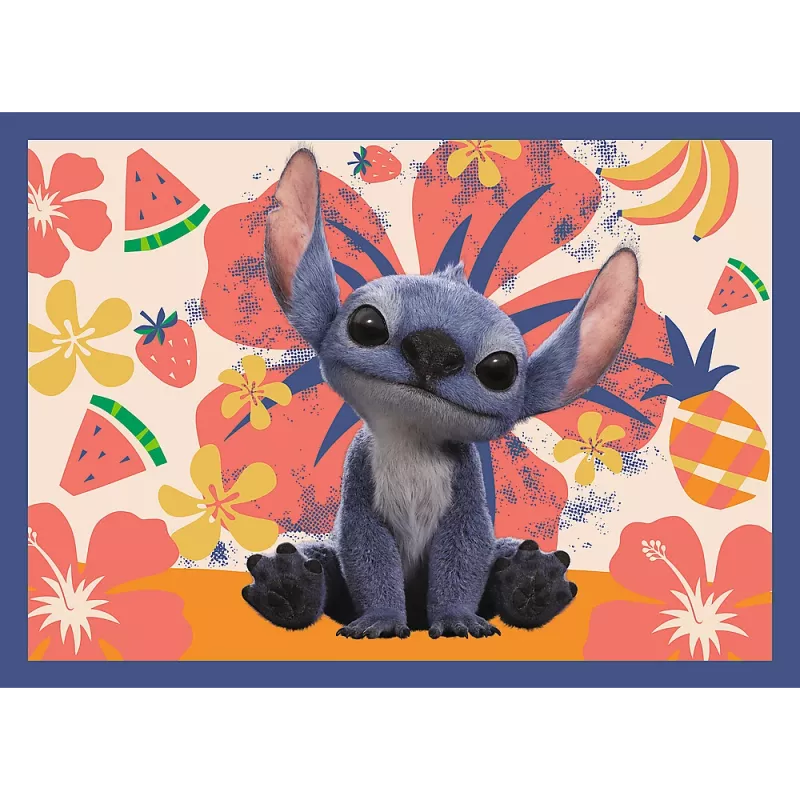 TREFL PUZZLE 4 v 1 – Havajská dovolenka – Disney Stitch Trefl 34666