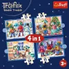 TREFL PUZZLE 4 v 1 – Sneží u Treflíkov – Trefl 34657