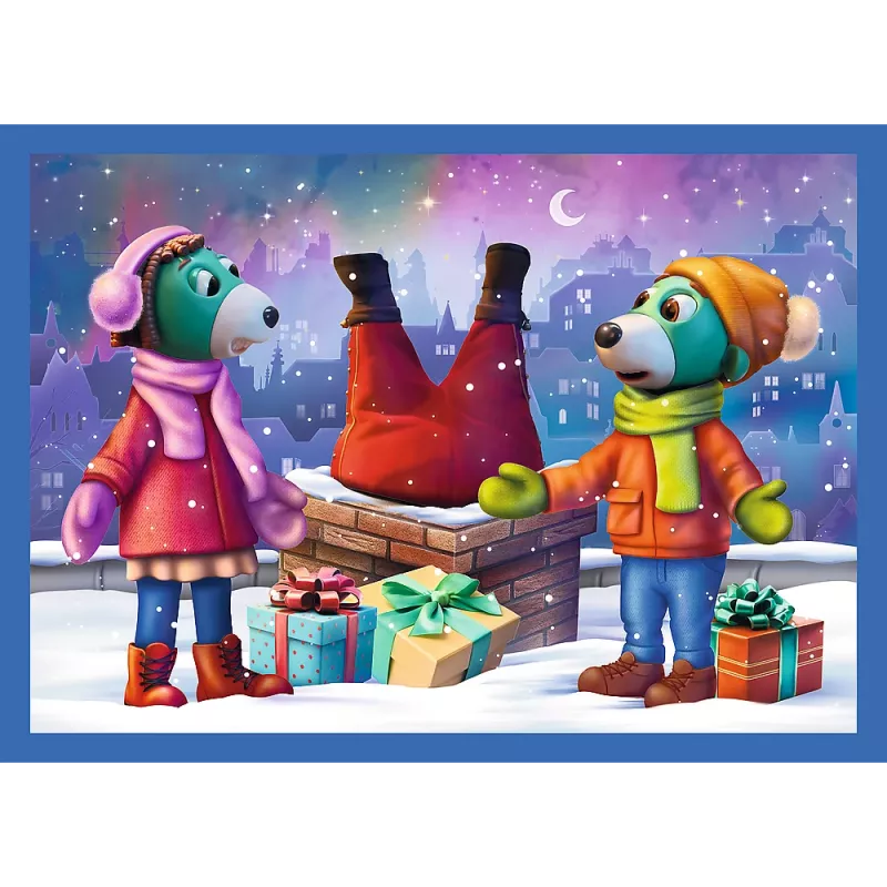 TREFL PUZZLE 4 v 1 – Sneží u Treflíkov – Trefl 34657