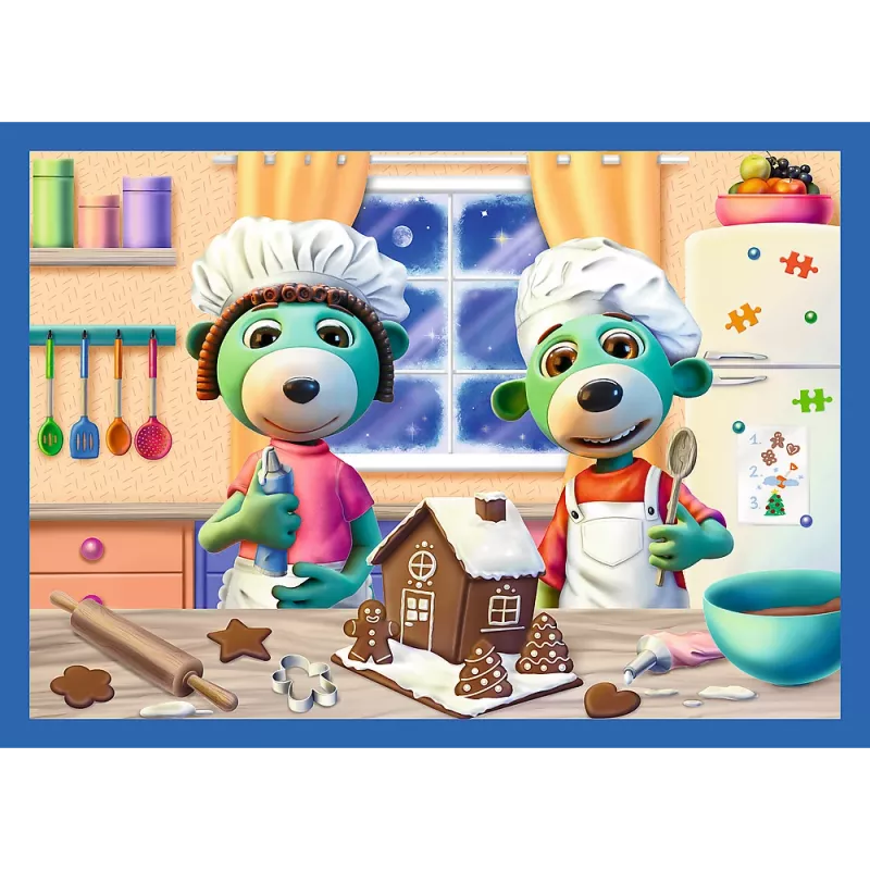 TREFL PUZZLE 4 v 1 – Sneží u Treflíkov – Trefl 34657
