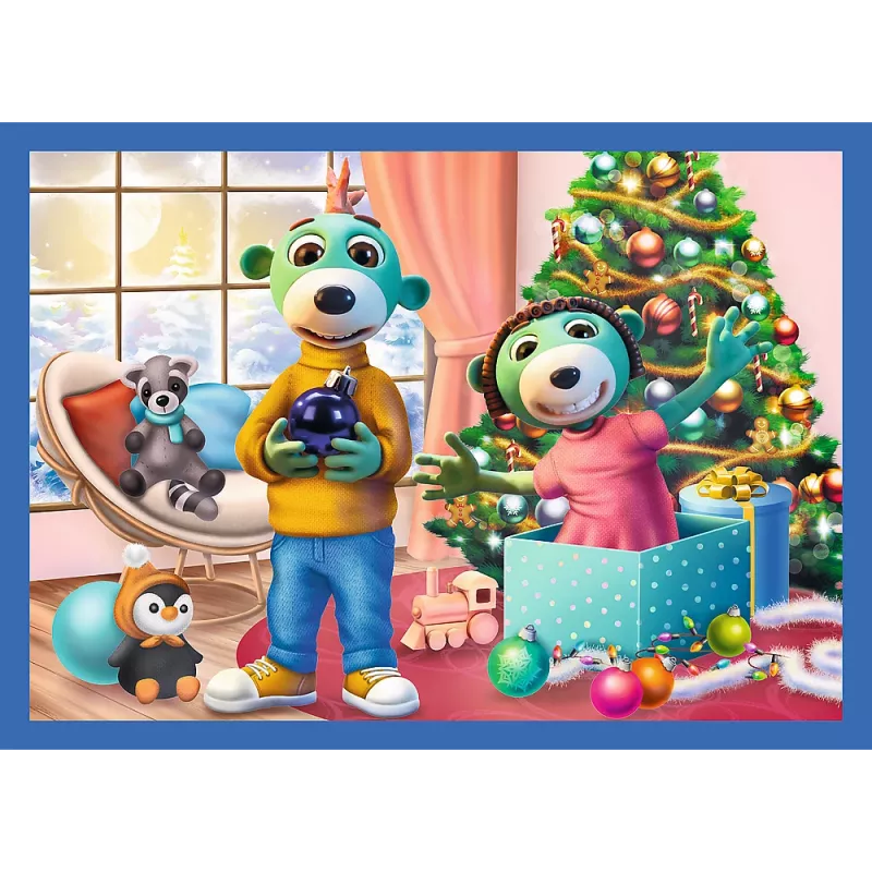 TREFL PUZZLE 4 v 1 – Sneží u Treflíkov – Trefl 34657