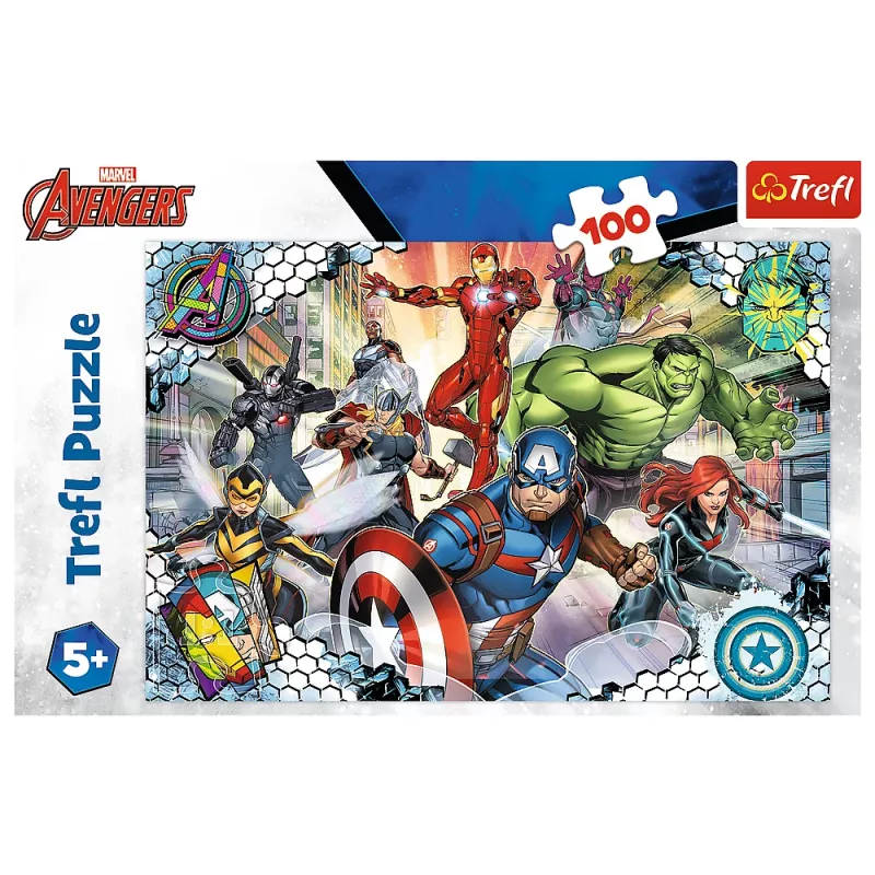 TREFL PUZZLE Puzzle – 100 – Slávni Avengers – Disney Marvel Avengers 16454