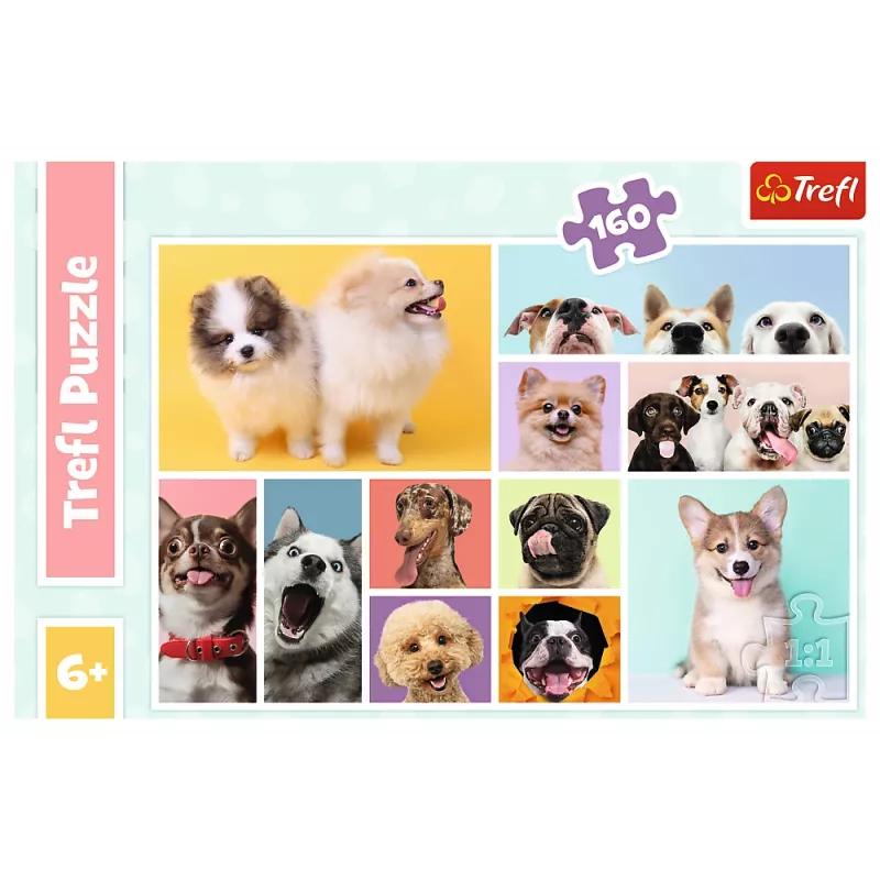 TREFL PUZZLE Puzzle 160 Psie priateľstvo Trefl 15412