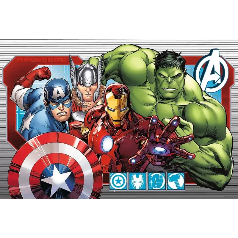 TREFL PUZZLE Puzzle 24 Maxi – Vždy spravodliví – Disney Marvel Avengers