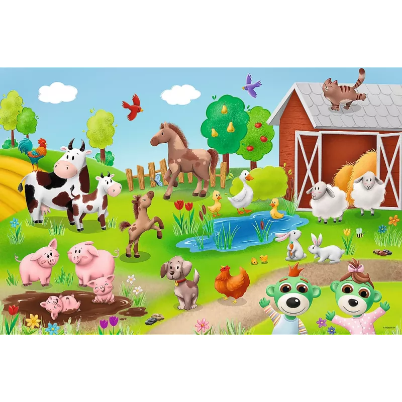 TREFL PUZZLE Puzzle 24 Maxi – Malí a zvieratká – Trefl 14372