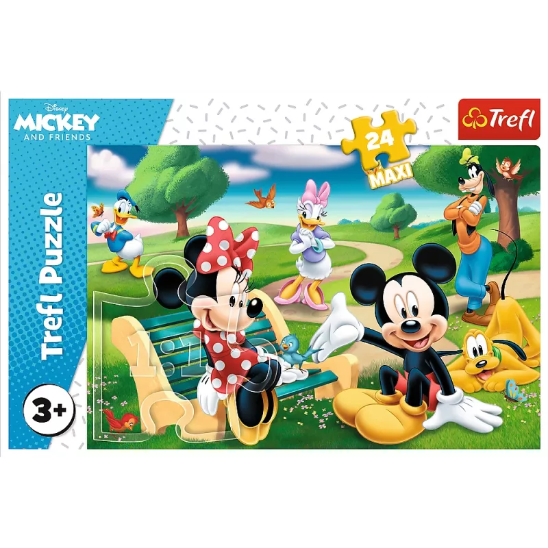 TREFL PUZZLE Puzzle - 24 Maxi - Mickey Mouse s priateľmi - Disney Standard Characters