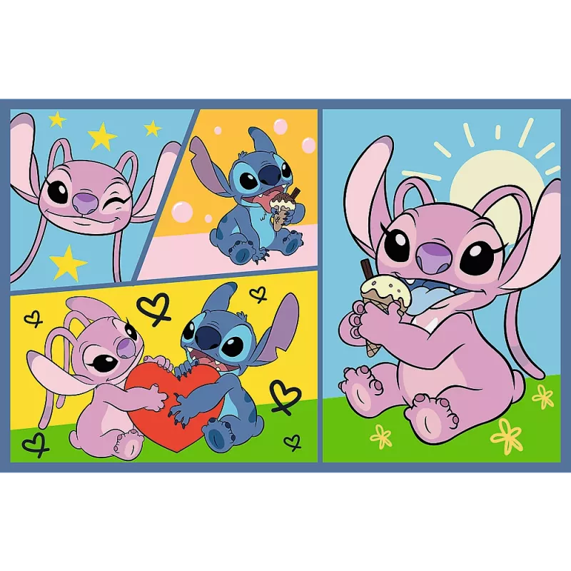 TREFL PUZZLE Puzzle 2x70 So Stitchom sa nenudíš Disney Lilo Stitch Trefl 34444
