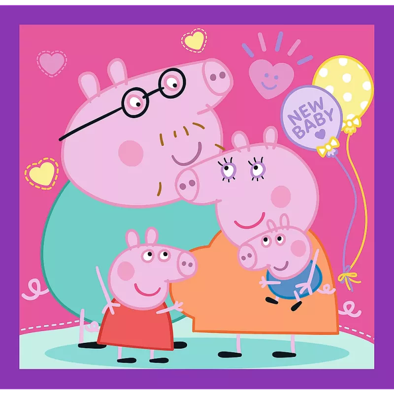 TREFL PUZZLE Puzzle - 3 v 1 - Peppa Pig's Habits Trefl 34893