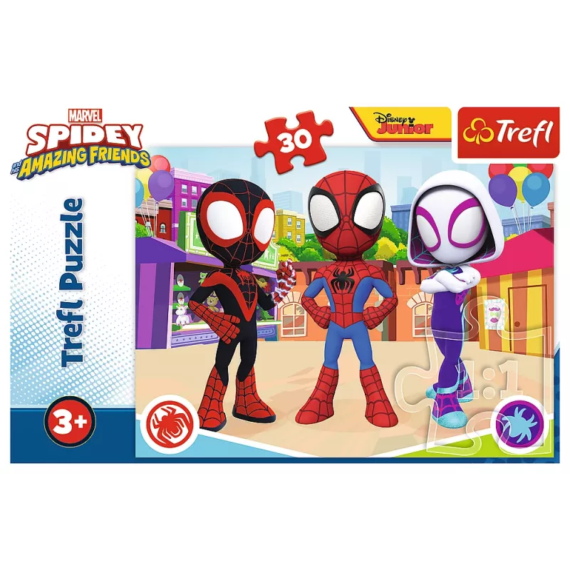 TREFL PUZZLE Puzzle – 30 – Dobrodružstvá Spideyho a priateľov – Trefl 18285