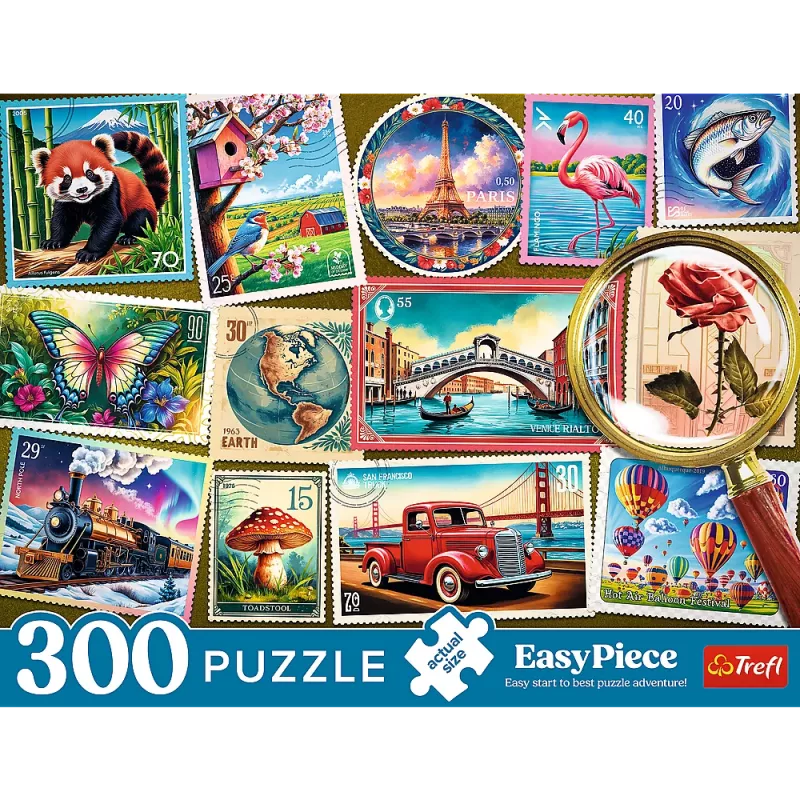TREFL PUZZLE Puzzle - 300 EasyPiece - Trefl Poštové známky 23100