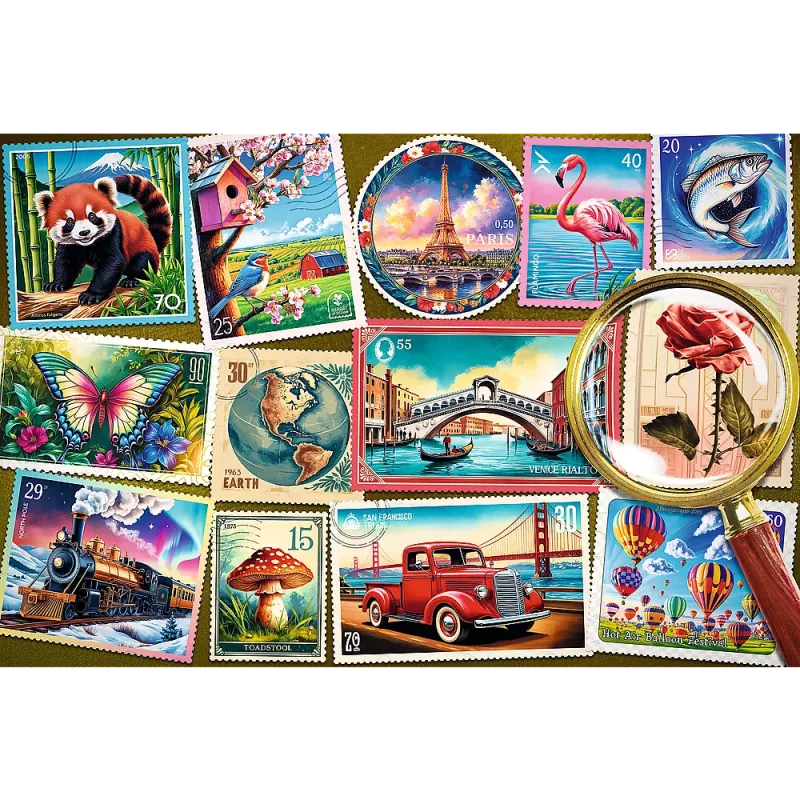 TREFL PUZZLE Puzzle - 300 EasyPiece - Trefl Poštové známky 23100