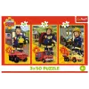 TREFL PUZZLE Puzzle - 3x50 - Hasič Sam posádka hasičskej stanice