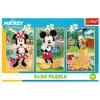 TREFL PUZZLE Puzzle - 3x50 - Myši na dovolenke Disney Trefl 34881