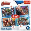 TREFL PUZZLE Puzzle 4 v 1 Odvážni Avengers 26006