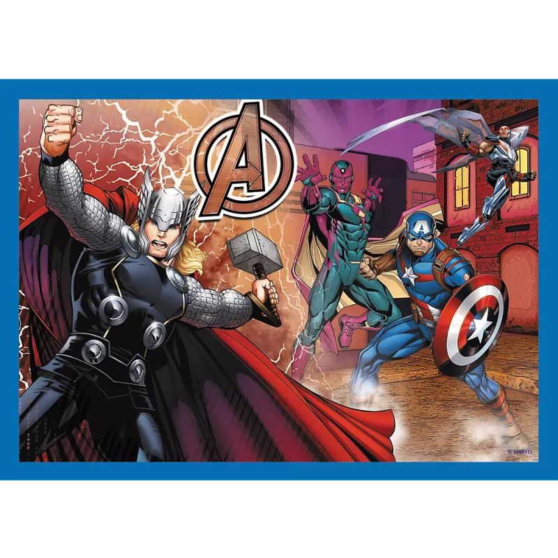 TREFL PUZZLE Puzzle 4 v 1 Odvážni Avengers 26006