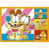 TREFL PUZZLE Puzzle 4 v 1 – Garfield miluje lasagne – Trefl 34673