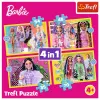 TREFL PUZZLE Puzzle - 4 v 1 - Šťastný svet Barbie Trefl 34626