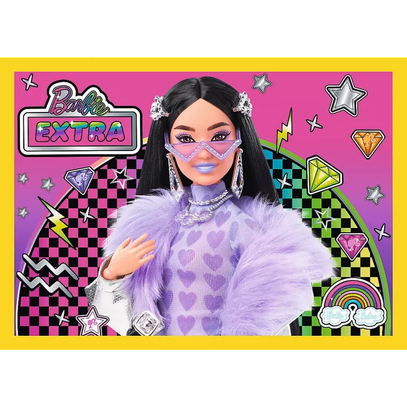 TREFL PUZZLE Puzzle - 4 v 1 - Šťastný svet Barbie Trefl 34626