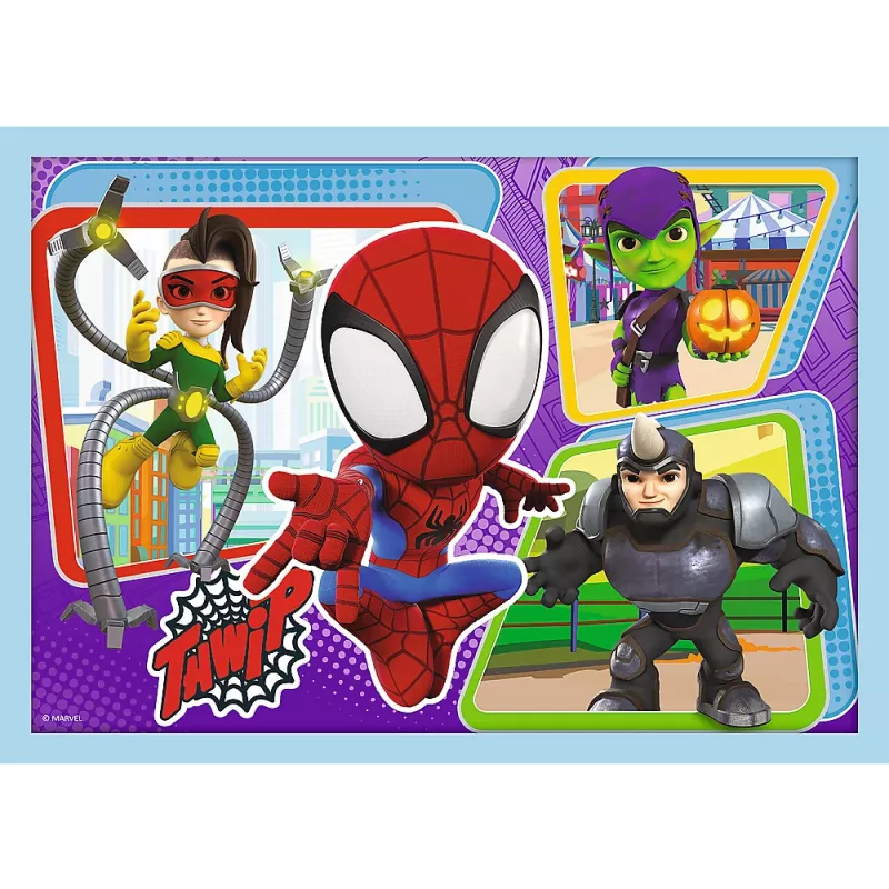 TREFL PUZZLE Puzzle - 4v1 (12, 15, 20, 24) - Ekipa Spidaya 34611