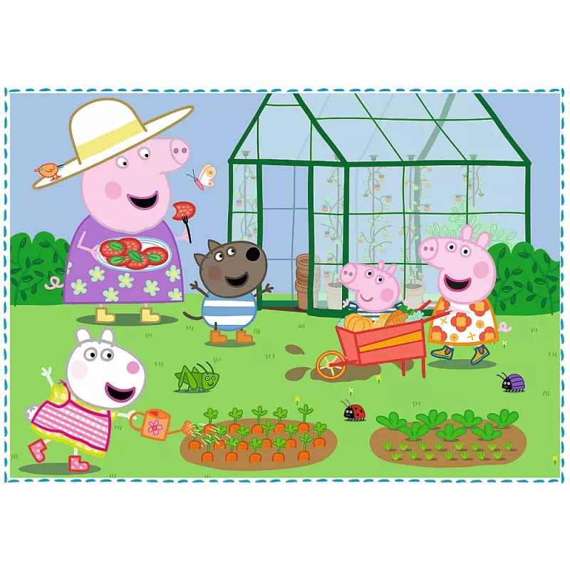 TREFL PUZZLE Puzzle 4v1 Spomienky na prázdniny Peppa Pig 34359