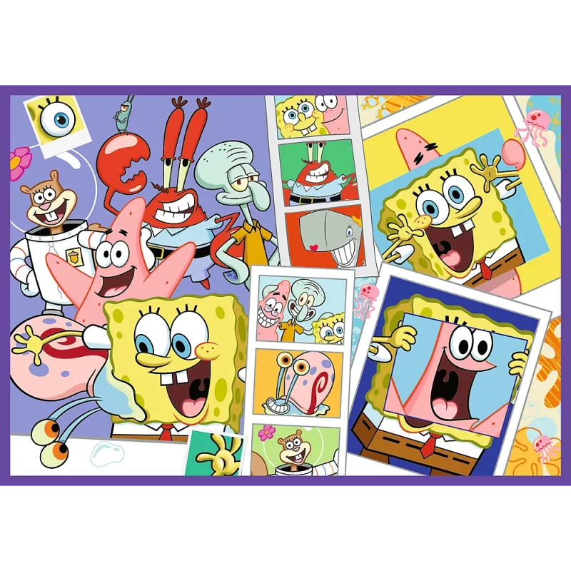 TREFL PUZZLE Puzzle - 4x250 - Bláznivý svet SpongeBoba Trefl 13342