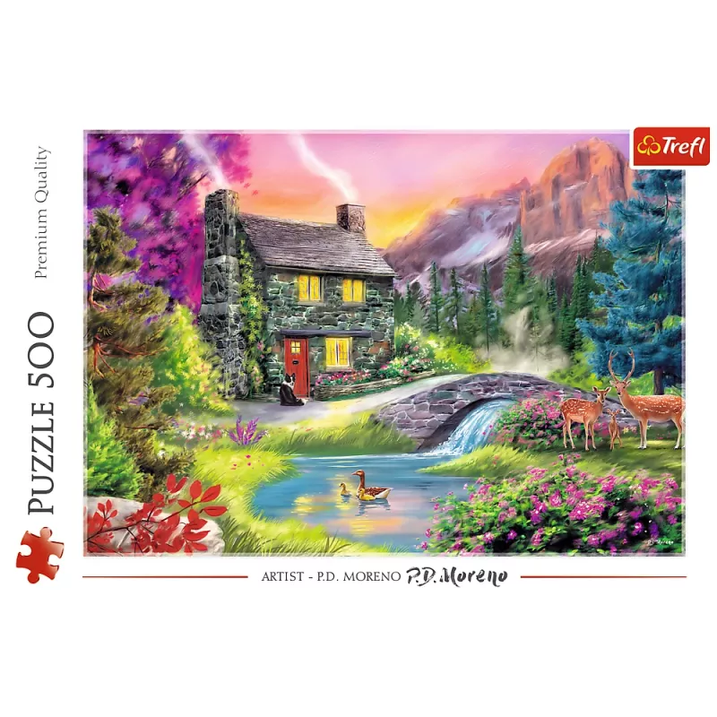 TREFL PUZZLE Puzzle – 500 dielikov – Horská idyla Trefl 37325