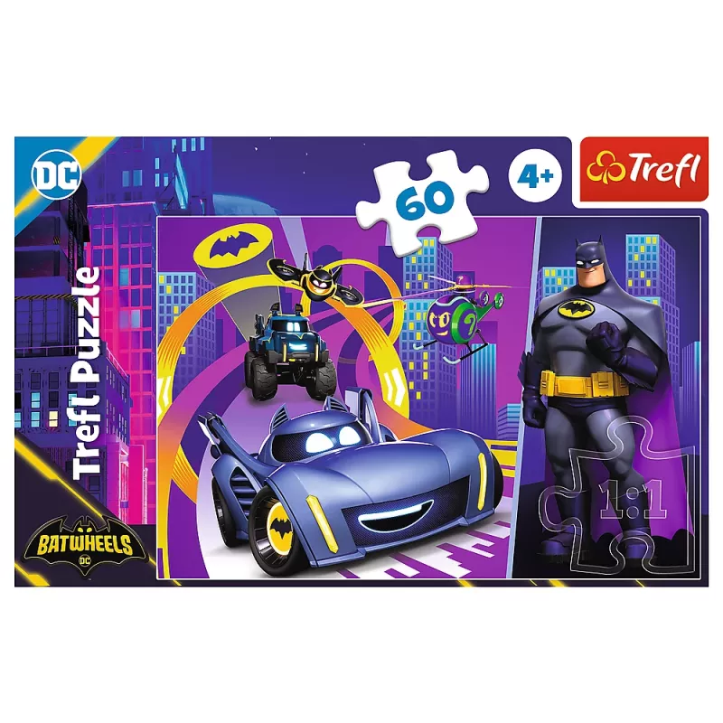 TREFL PUZZLE Puzzle – 60 – Batman a jeho vozidlá
