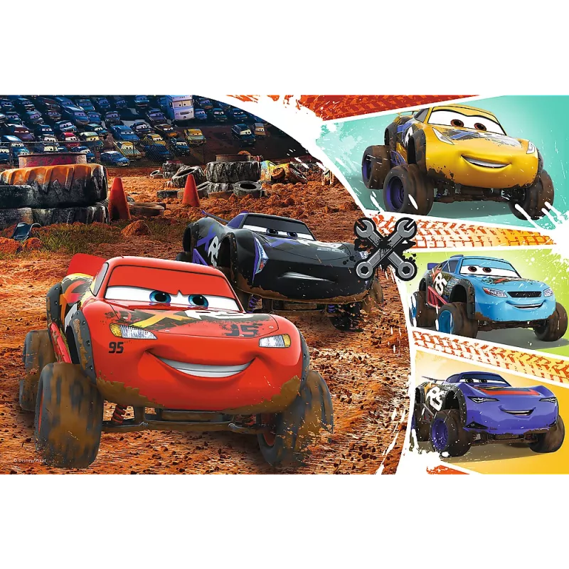 TREFL PUZZLE Puzzle – 60 – Blesk McQueen s priateľmi – Disney Cars 3 17327