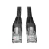 Tripp 15ft Cat6 gigabitový snagless molded patch kábel RJ45 M/M čierny