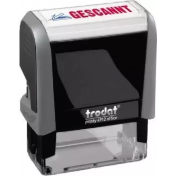 Trodat ECO Printy Office 4912 samofarbiaca textová pečiatka, 47 x 18 mm, čierna farba, recyklovaný plast 128725