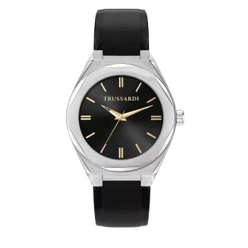 Trussardi pánske hodinky R2451156001 42 mm oceľ modrý ciferník milanese náramok