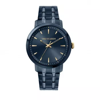 Trussardi pánske hodinky R2453147007 41mm nehrdzavejúca oceľ modrý ciferník
