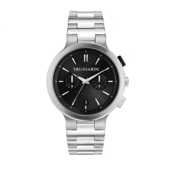Trussardi pánske hodinky R2453164006 43mm modrý ciferník kožený remienok