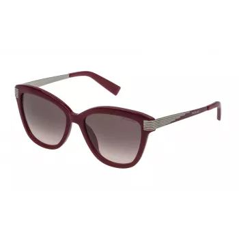 Trussardi dámske slnečné okuliare STR1795409FH Havana acetát hranatý rám hnedé gradientové sklo 54 mm