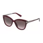 Trussardi dámske slnečné okuliare STR1795409FH Havana acetát hranatý rám hnedé gradientové sklo 54 mm