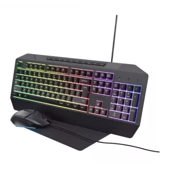 Trust GXT 791 set klávesnice a myši, USB, QWERTZ nemecká, čierny (25284)