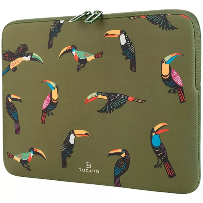 Tucano Tucani Second Skin puzdro na notebook pre 15-16 palcové notebooky, neoprén, zelená BFTUC401516-V